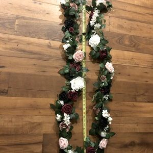Lings moment 5FT FLOWER GARLANDS romantic marsala qty 2